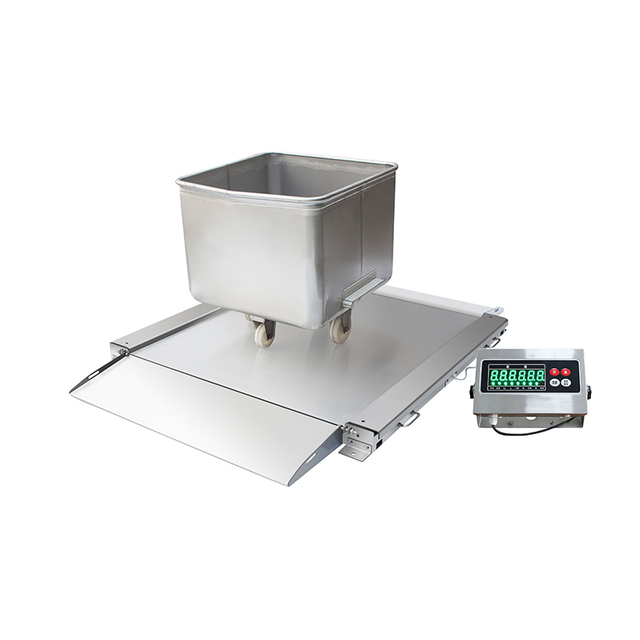 Stainless Steel Low Profile Double Deck Platform Scale With Ramps 
