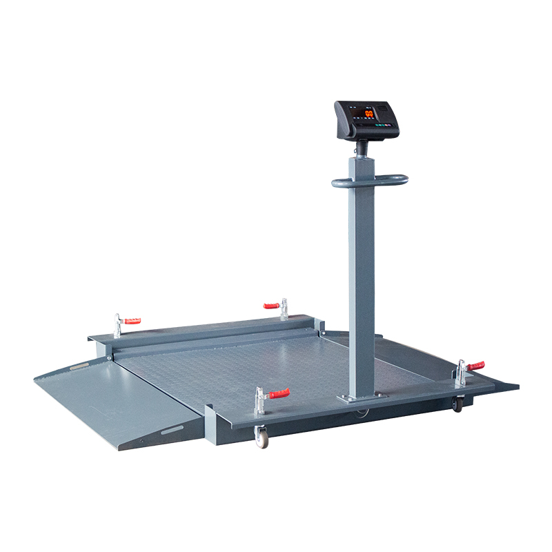 low profile double deck mobile floor scale