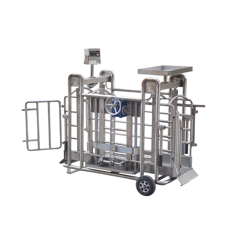 304 stainless steel hand-cranked lifting breeding pig scale 
