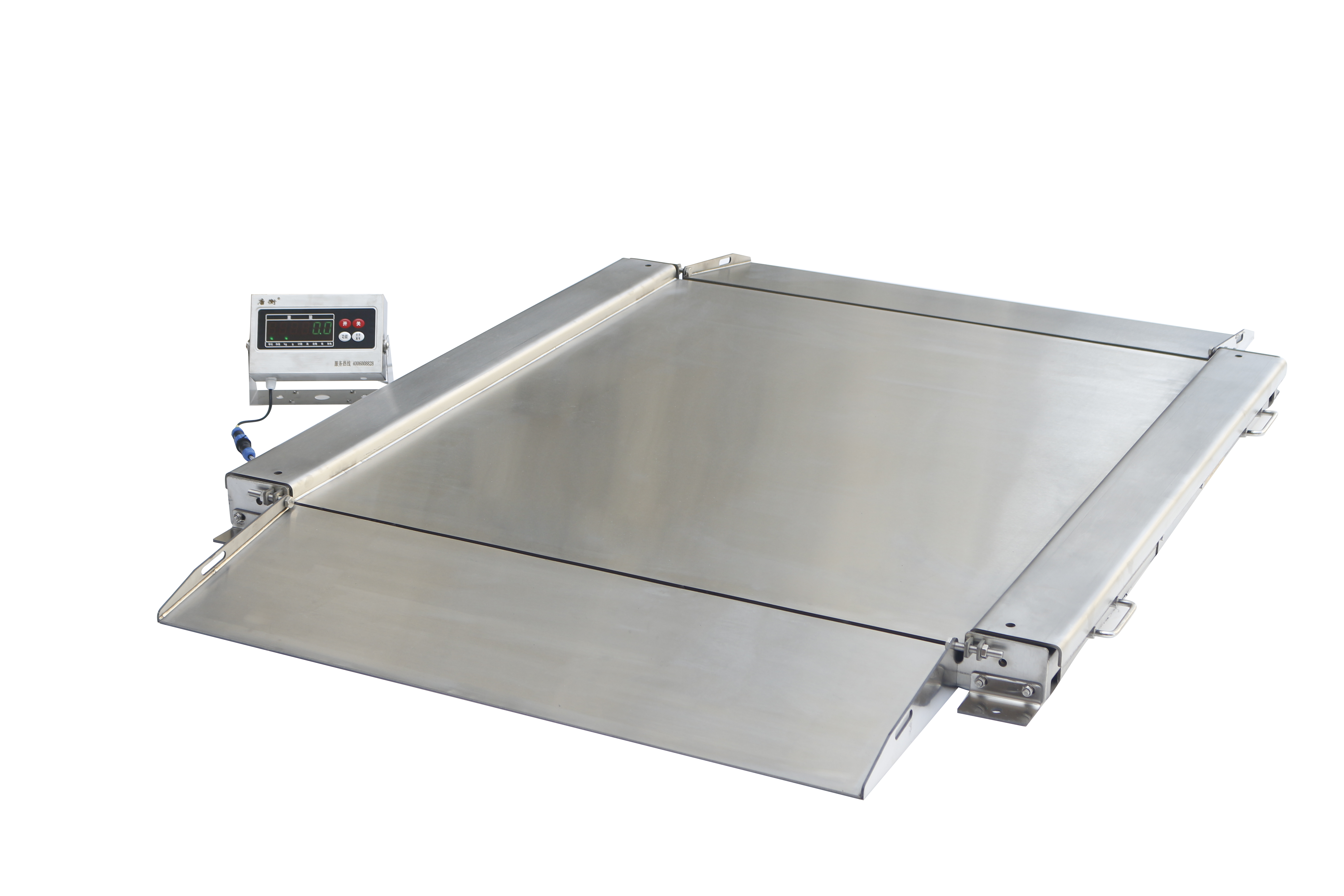Stainless Steel Low Profile Double Deck Platform Scale With Ramps 