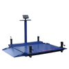 304 stainless steel low profile double deck mobile floor scale