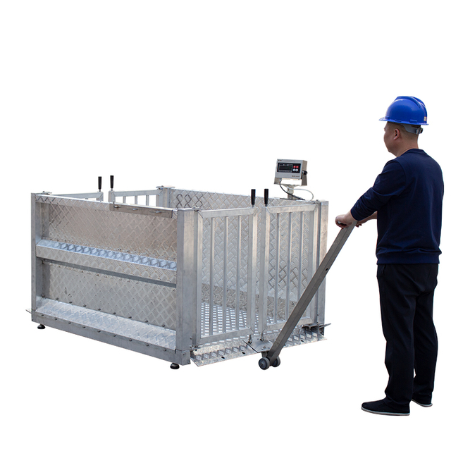 Aisle scale ( doors can be opened by foot pedal)