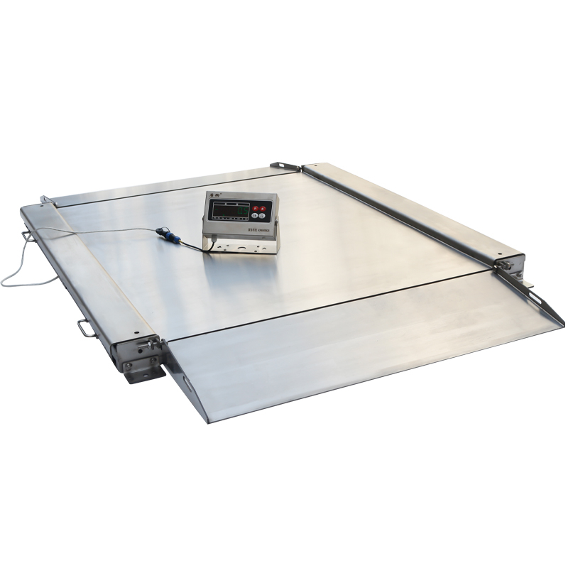 Stainless Steel Low Profile Double Deck Platform Scale With Ramps 